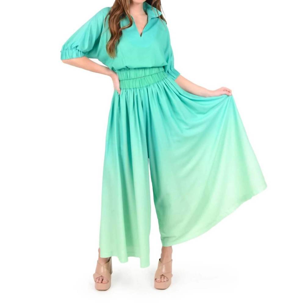 NEW EMILY MCCARTHY palazzo pant set in mint mist - Picture 1 of 3